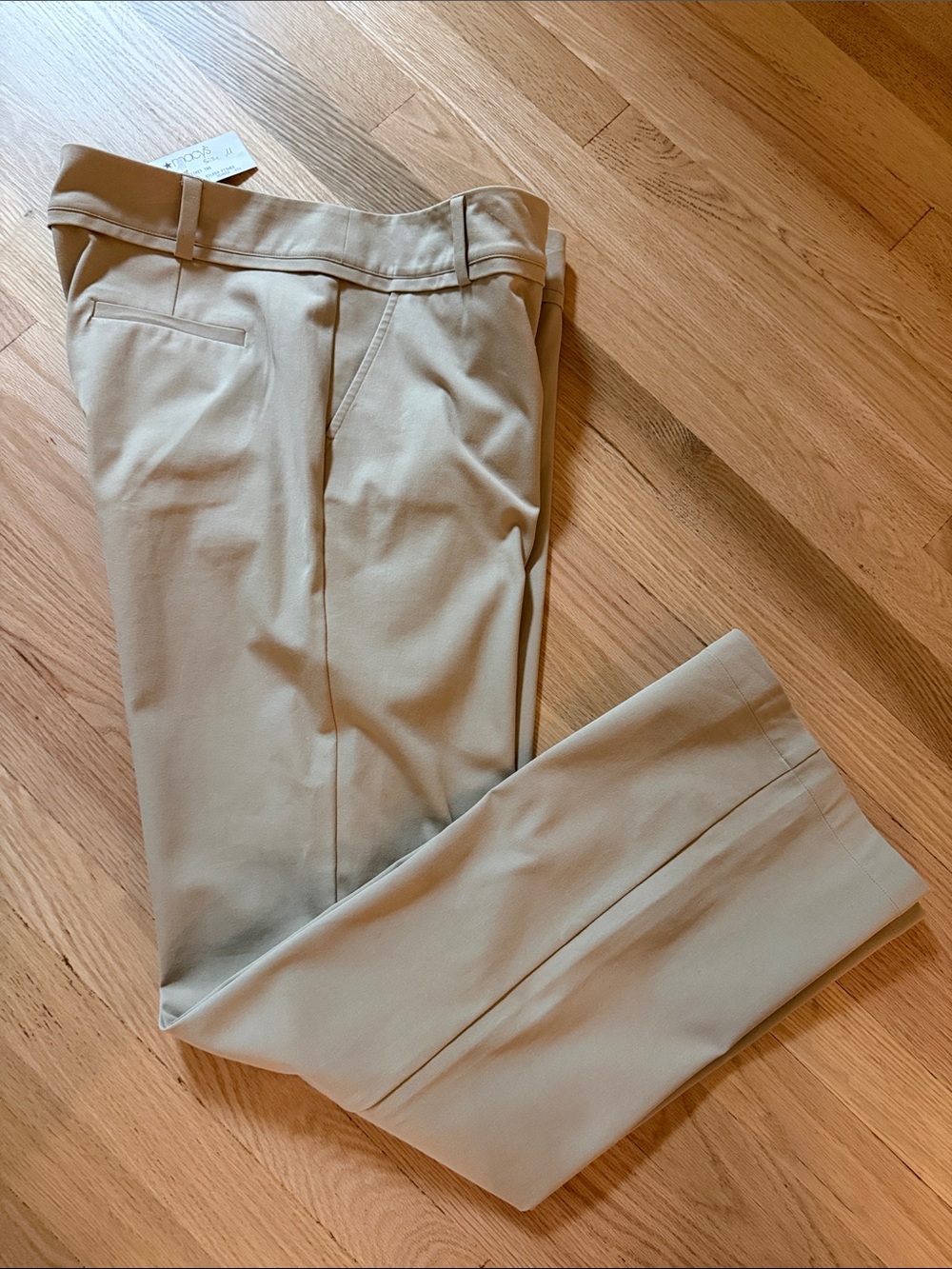 Eileen Fisher Straight-Leg Pants in Light Khaki